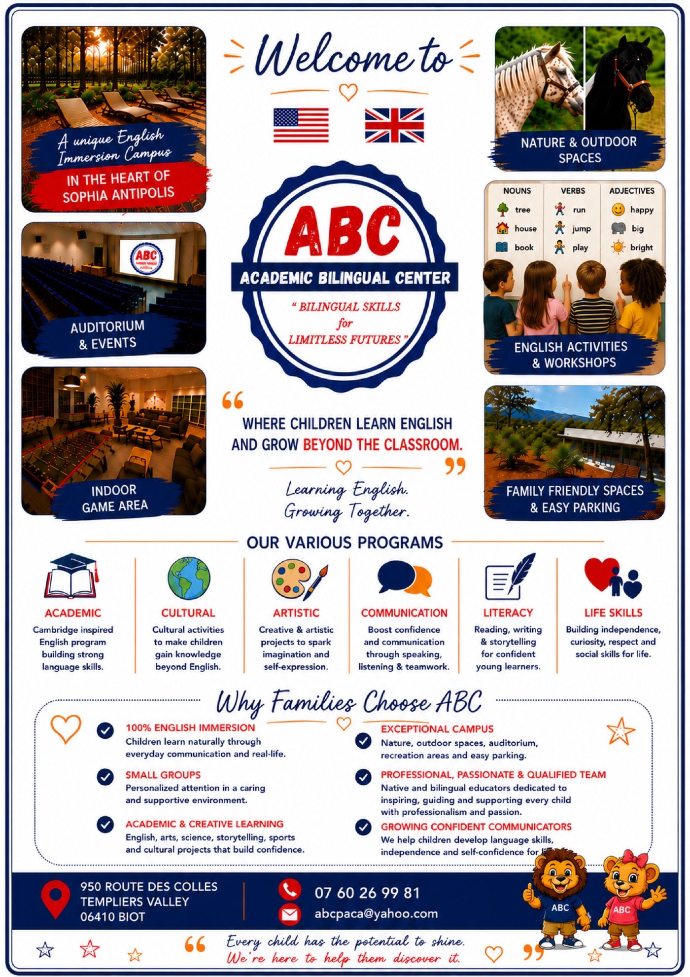 Bienvenue sur le campus ABC – A unique English immersion campus in the heart of Sophia-Antipolis