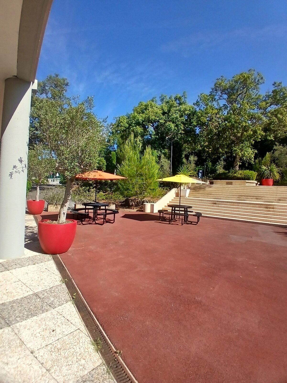 Terrasse extérieure du campus ABC