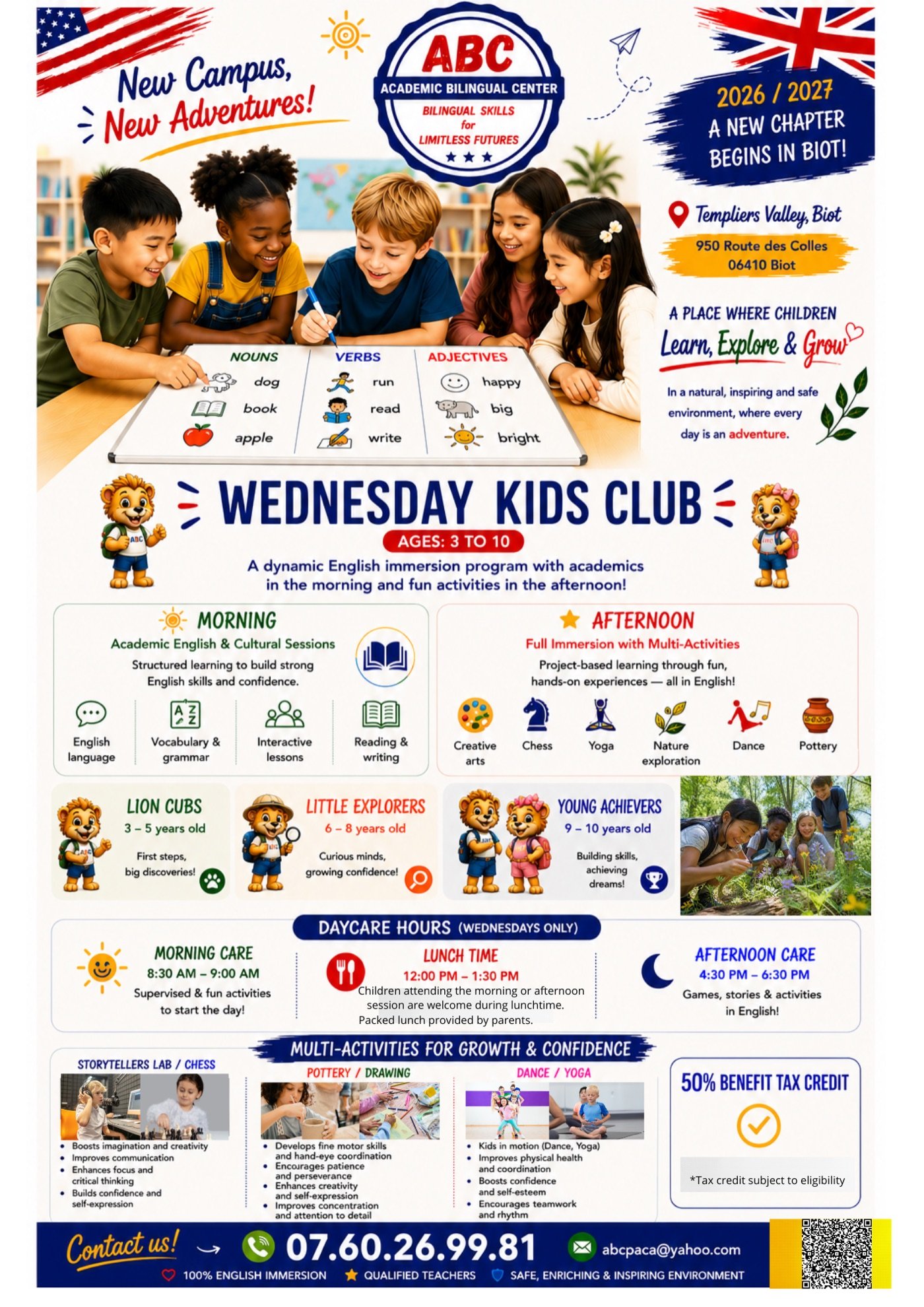 Flyer Wednesday Kids Club ABC